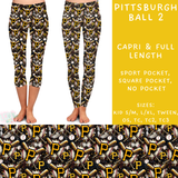 Ready To Ship - Pittsburgh Ball 2 Capris Square TC2