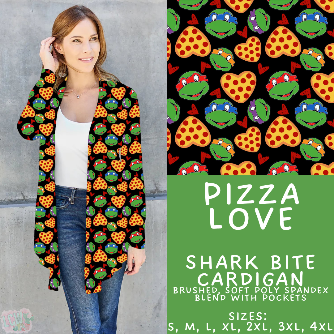 Batch #457 - Magical Character Love Collection - Closes 12/1 - ETA mid Jan - Pizza Love Cardigan