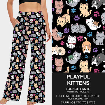 B218 - Preorder Playful Kittens Lounge Pants (Closes 3/16. ETA: early June)