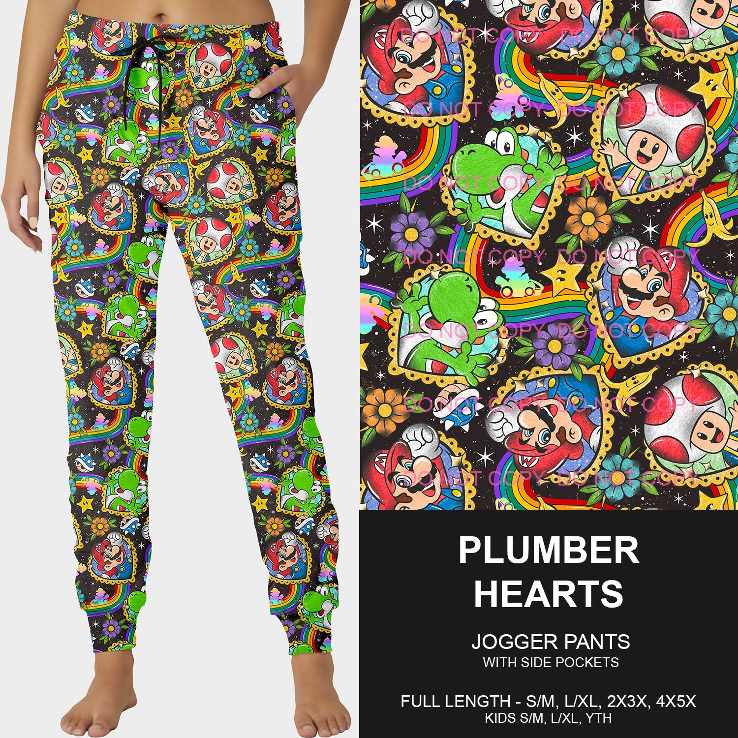 B197 - Preorder Plumber Hearts Joggers (Closes 12/01. ETA late Jan.)