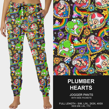 B197 - Preorder Plumber Hearts Joggers (Closes 12/01. ETA late Jan.)