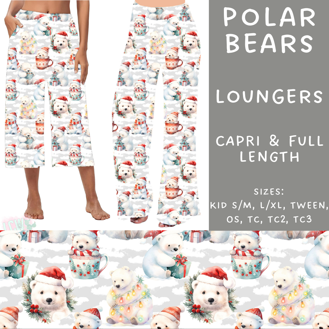 Batch #231 - Tis The Season - Closes 10/31 - ETA early/mid Dec - Polar Bears Capri and Full Length Loungers