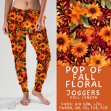 Ready to Ship - Pop of Fall Floral Joggers - TC