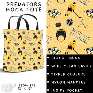 Batch #243 - Hockey - Closes 11/25 - ETA mid Jan - Predators Hock Tote