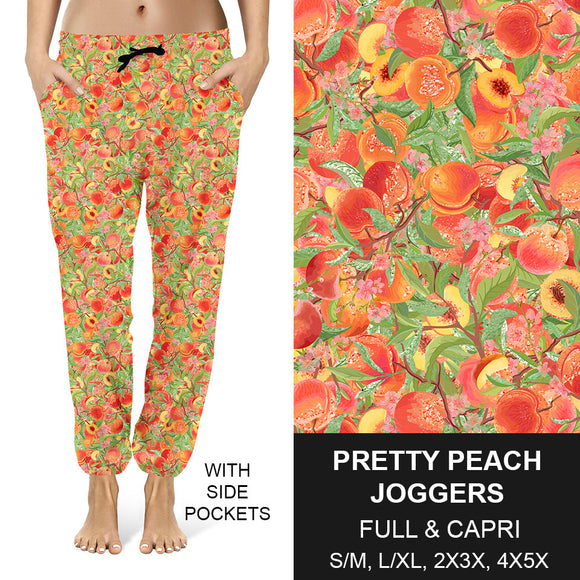 RTS - Pretty Peach Capri Joggers