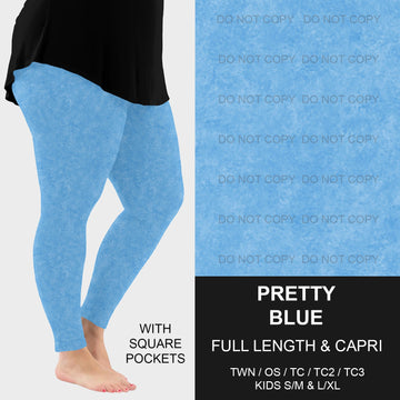 B216 - Preorder Pretty Blue Leggings w/ Pockets (Closes 3/09. ETA: late May)