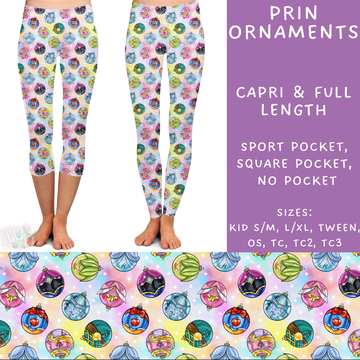 Batch #228 - Christmas Magic 2 - Closes 10/31 - ETA early/mid Dec - Prin Ornaments Full and Capri Length Leggings