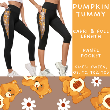 Batch #214 - Character Fall Sets - Closes 10/9 - ETA mid Nov - Pumpkin Tummy Panel Pocket Full and Capri Length Leggings