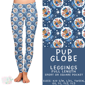 Batch #432 - Winter Globes - Closes 10/17 - ETA early December - Pup Globe Full Length Leggings