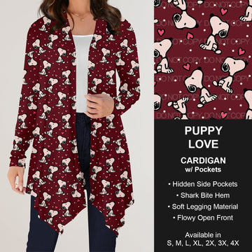 B196 Preorder - Puppy Love Cardigan w/ Pockets (Closes 11/24. ETA: late Jan.)