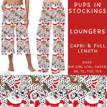 Batch #228 - Christmas Magic 2 - Closes 10/31 - ETA early/mid Dec - Pups In Stockings Full Capri and Full Length Loungers