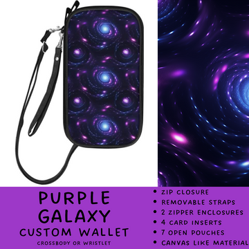 Batch #245 - The Crossbody Wallet - Closes 11/29 - ETA mid Jan - Purple Galaxy Crossbody Wallet