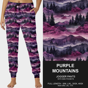 B204 - Preorder Purple Mountains Joggers (Closes 1/05. ETA late March)