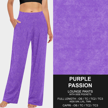 B216 - Preorder Purple Passion Lounge Pants (Closes 3/09. ETA: late May)