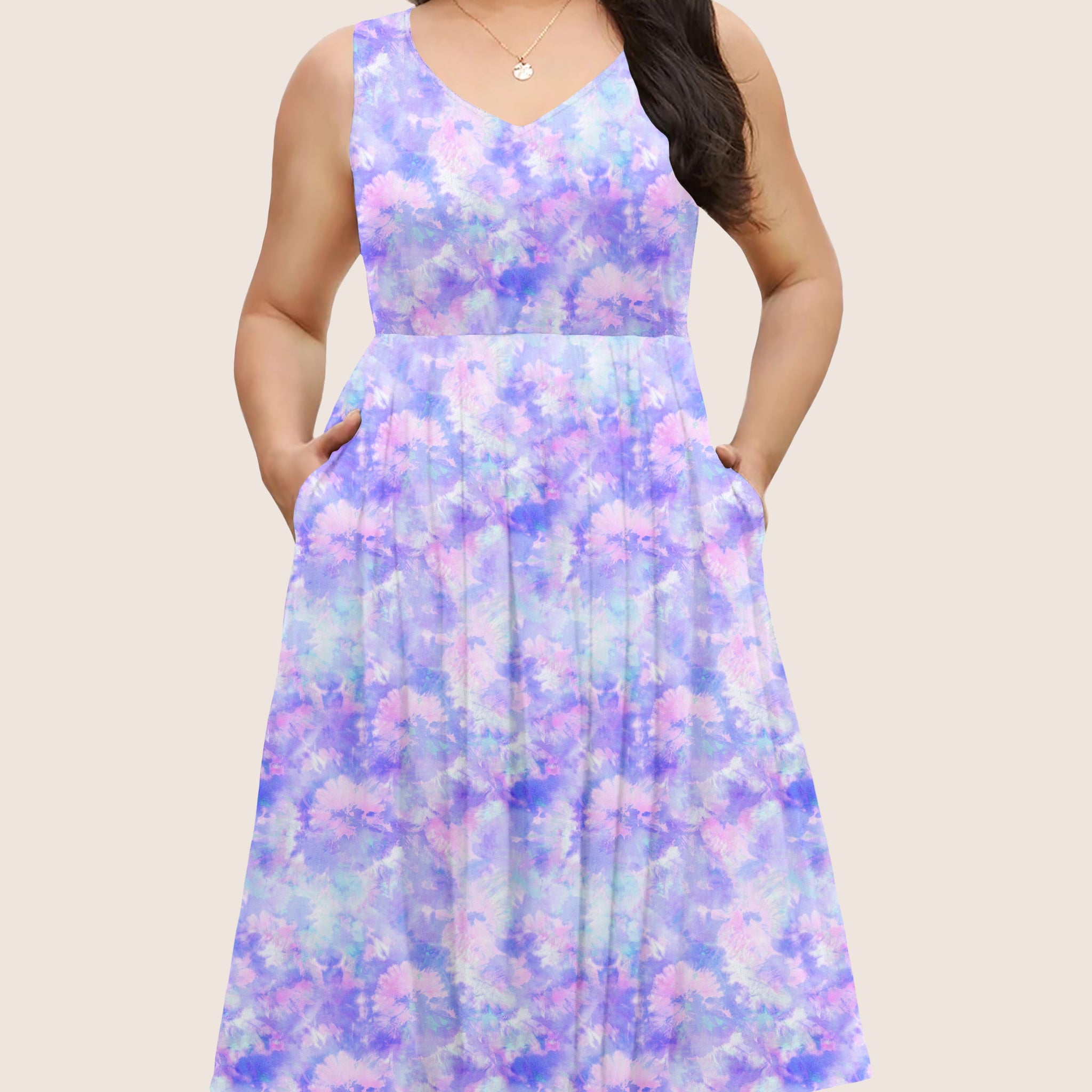 RTS - Pastel Tie Dye Pocket Dress