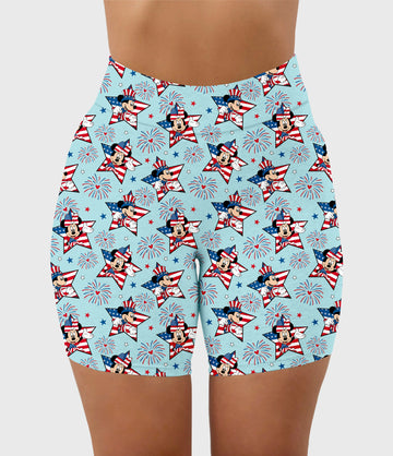 RTS - Patriotic Duo Biker Shorts