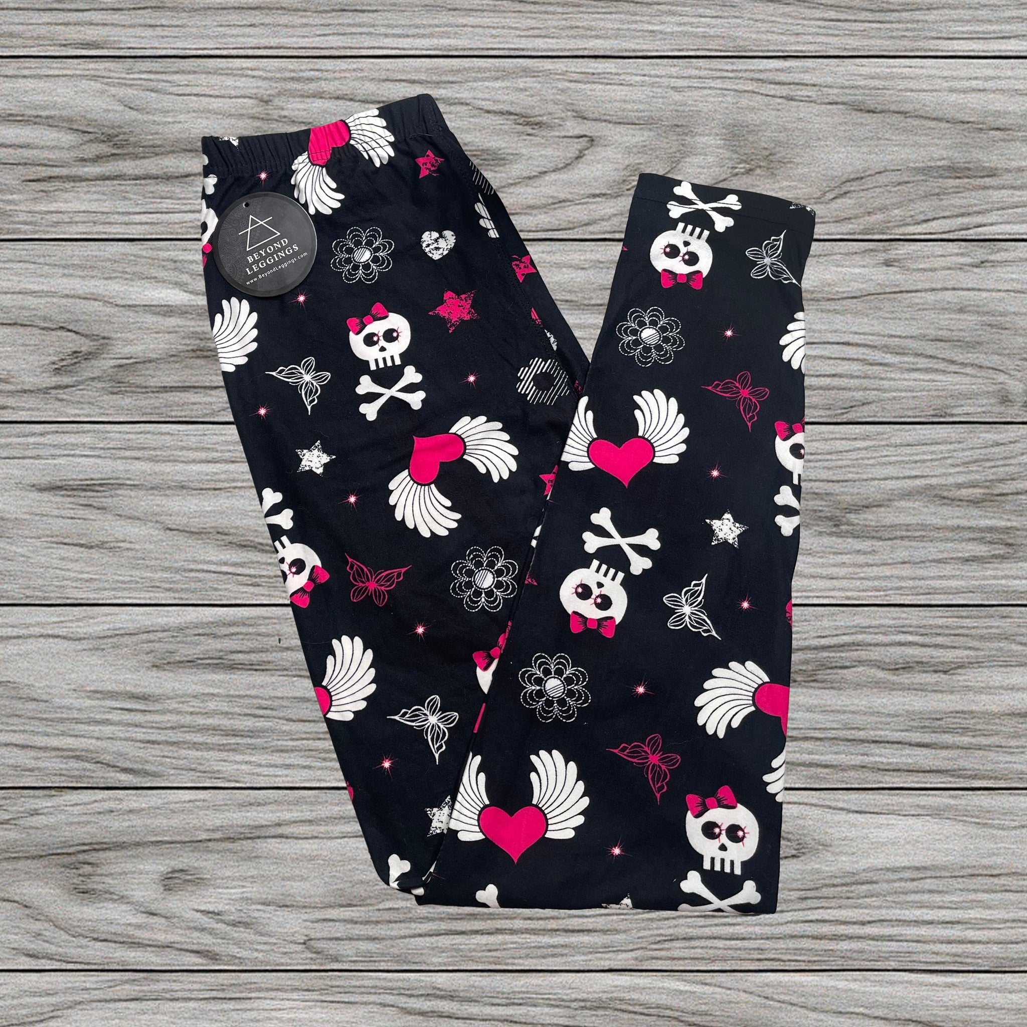 Punk Love Print Soft Leggings