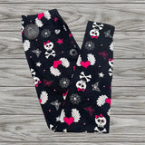 Punk Love Print Soft Leggings