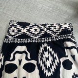 Geometric Tapestry Skull Print Soft Leggings