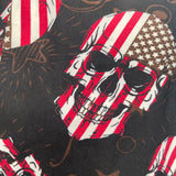 Flag Skull Print Soft Leggings