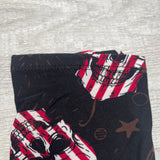 Flag Skull Print Soft Leggings