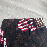 Flag Skull Print Soft Leggings