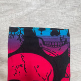 Rainbow Skull Print Soft Black Leggings