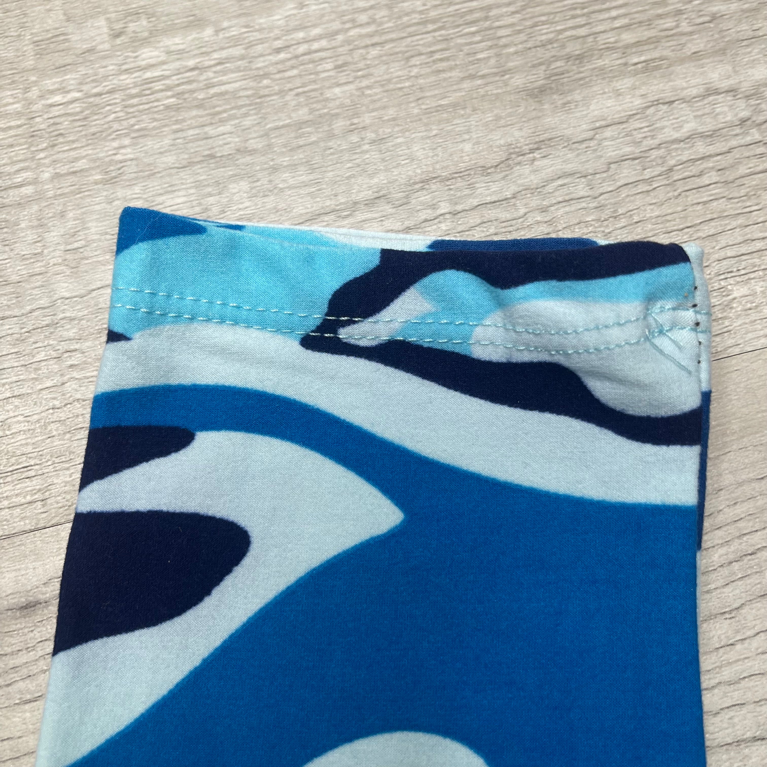 Blue Camo Print Soft Leggings - Adult & Kid Sizes