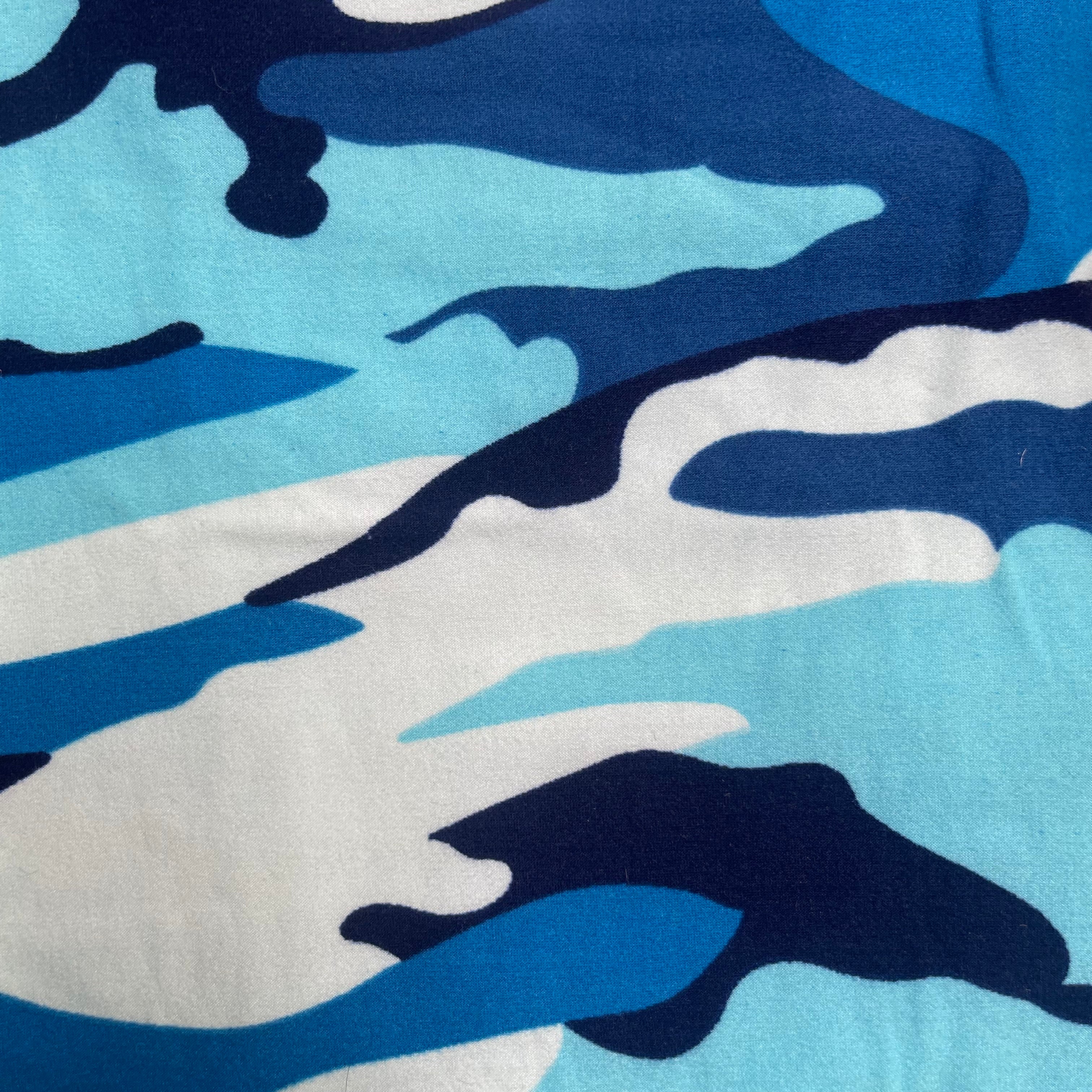 Blue Camo Print Soft Leggings - Adult & Kid Sizes