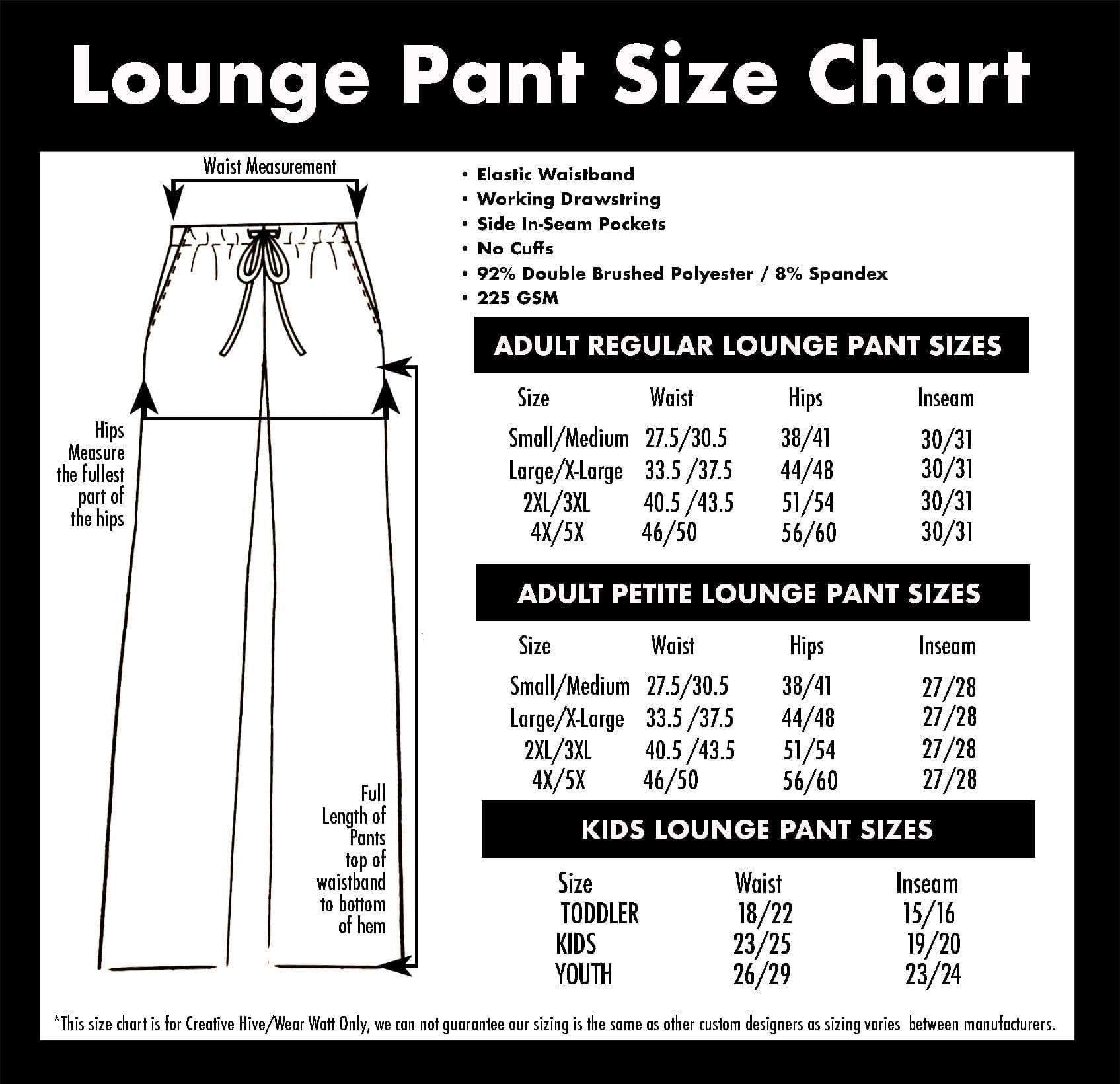 Black & White Crosshatch Print Lounge Pants w/ Pockets