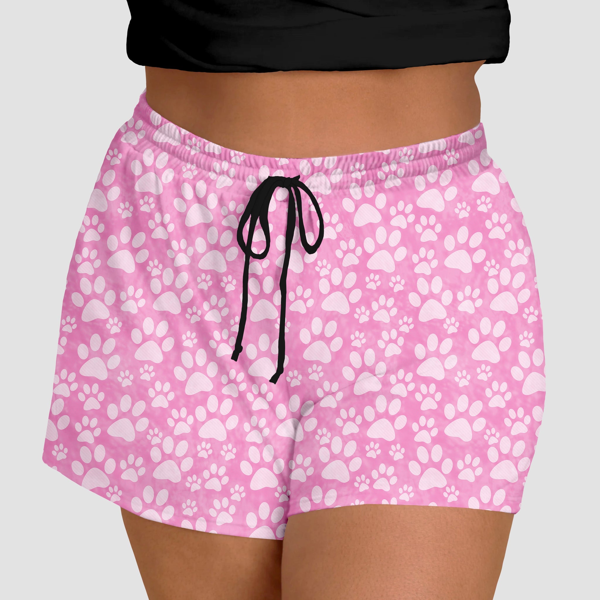 RTS - Pink Paws Jogger Shorts
