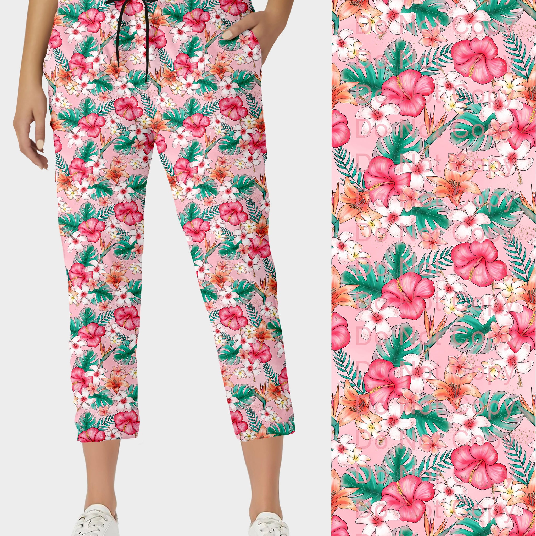 RTS - Pink Paradise Capri Joggers