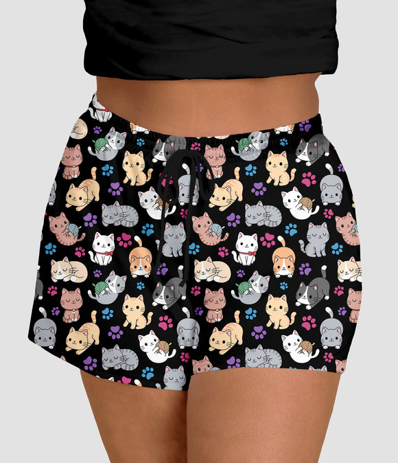 RTS - Playful Kittens 2.0 Jogger Shorts