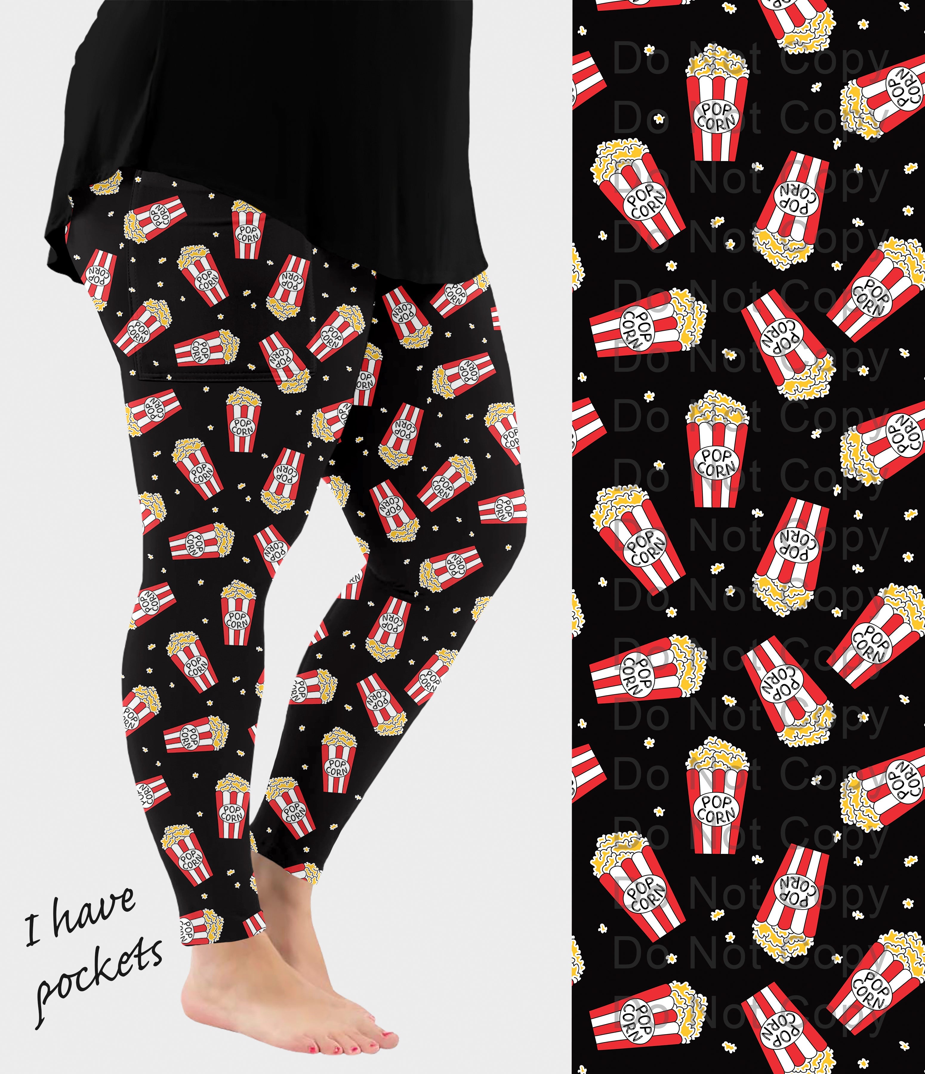 RTS - Popcorn Leggings with Pockets