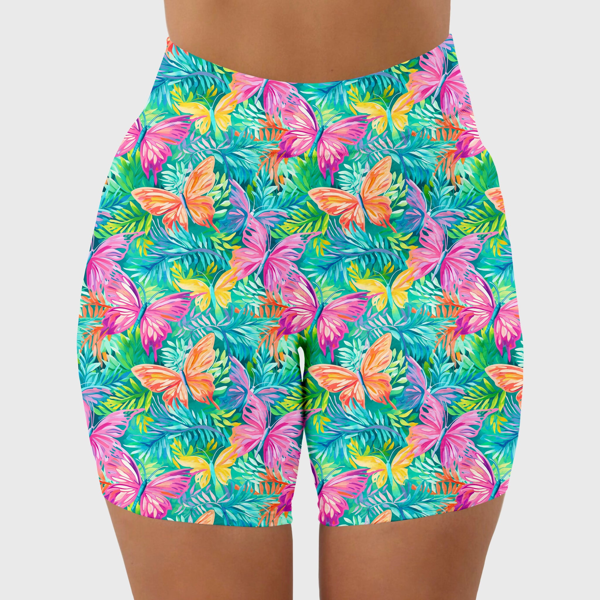 RTS - Preppy Butterfly Biker Shorts