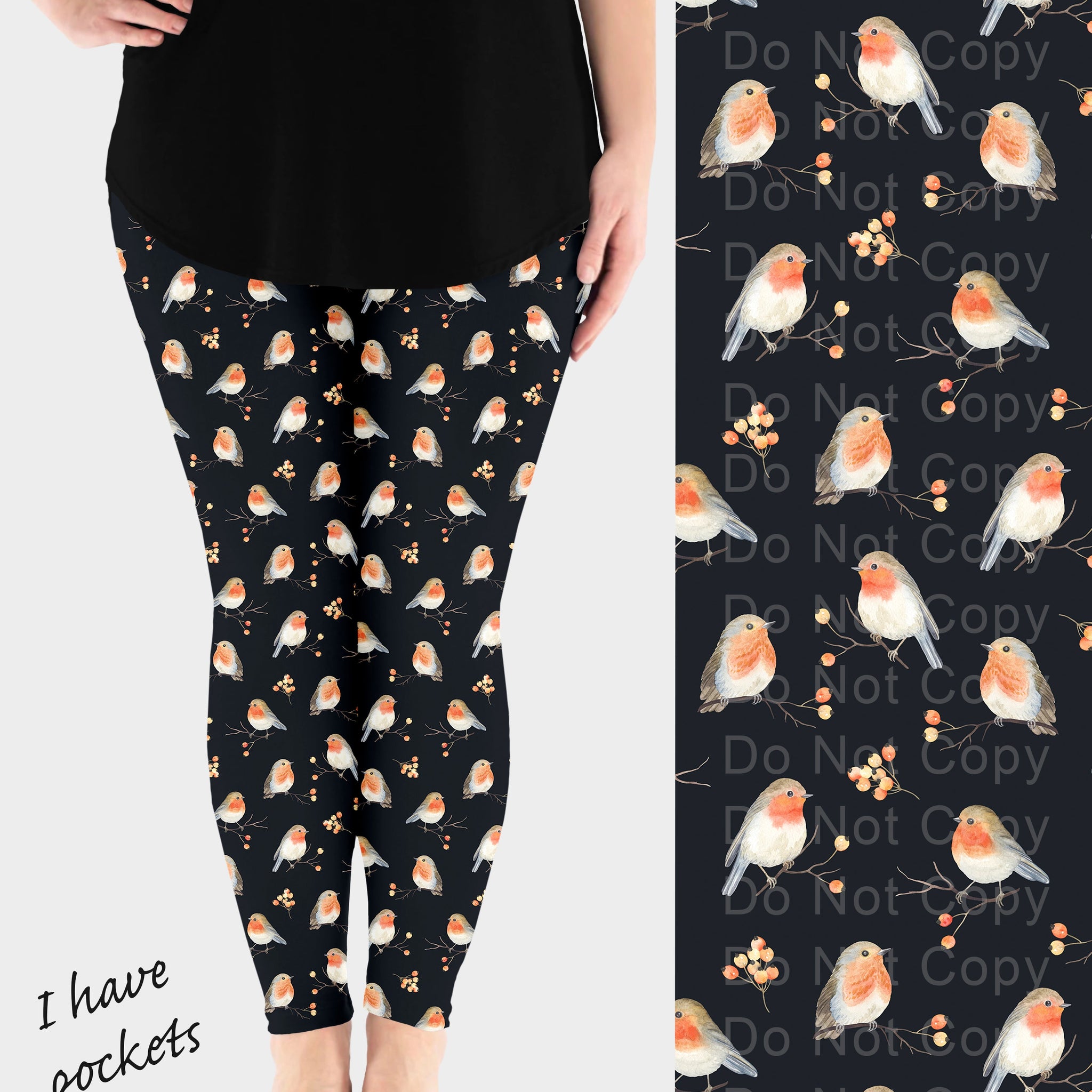 RTS - Pretty Robin Leggings w/ Pockets