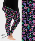 RTS - Psychedelic Frogs Leggings w/ Pockets