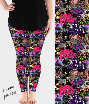 RTS - Psychedelic Pink Leggings w/ Pockets