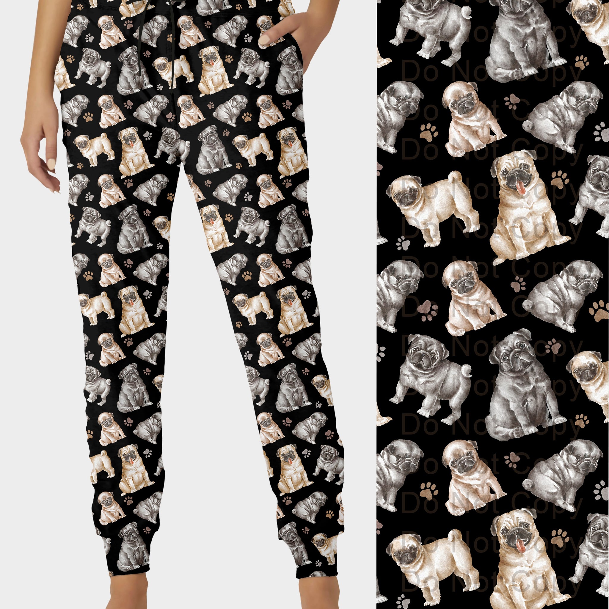 RTS - Pug Dog Breed Joggers