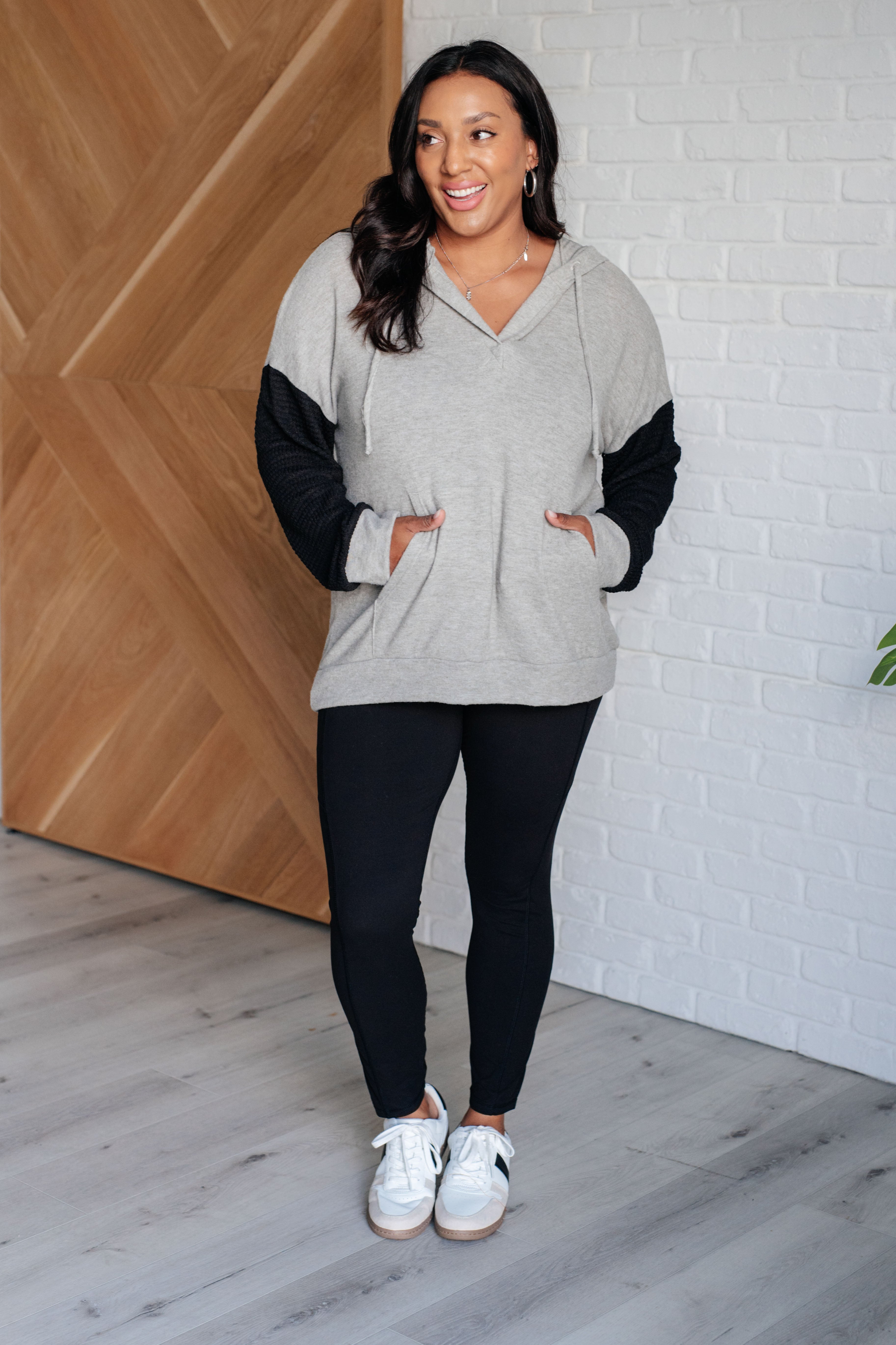 Pull Up Your Sleeves Color Block Hoodie -9/30/2025 NEW