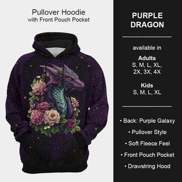 B199 - Preorder Purple Dragon Hoodie (Closes 12/11. ETA mid Feb.)