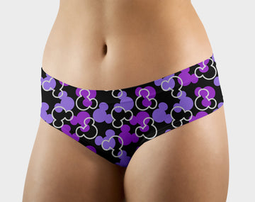 RTS - Purple Ears Hipster/High Waist Panties