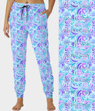 RTS - Purple Paisley Joggers