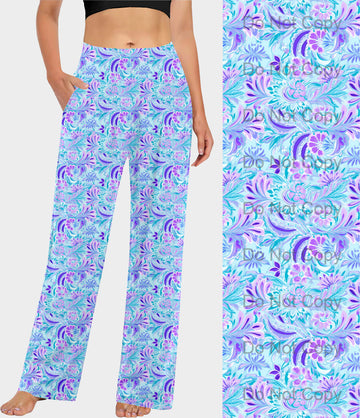 RTS - Purple Paisley Lounge Pants