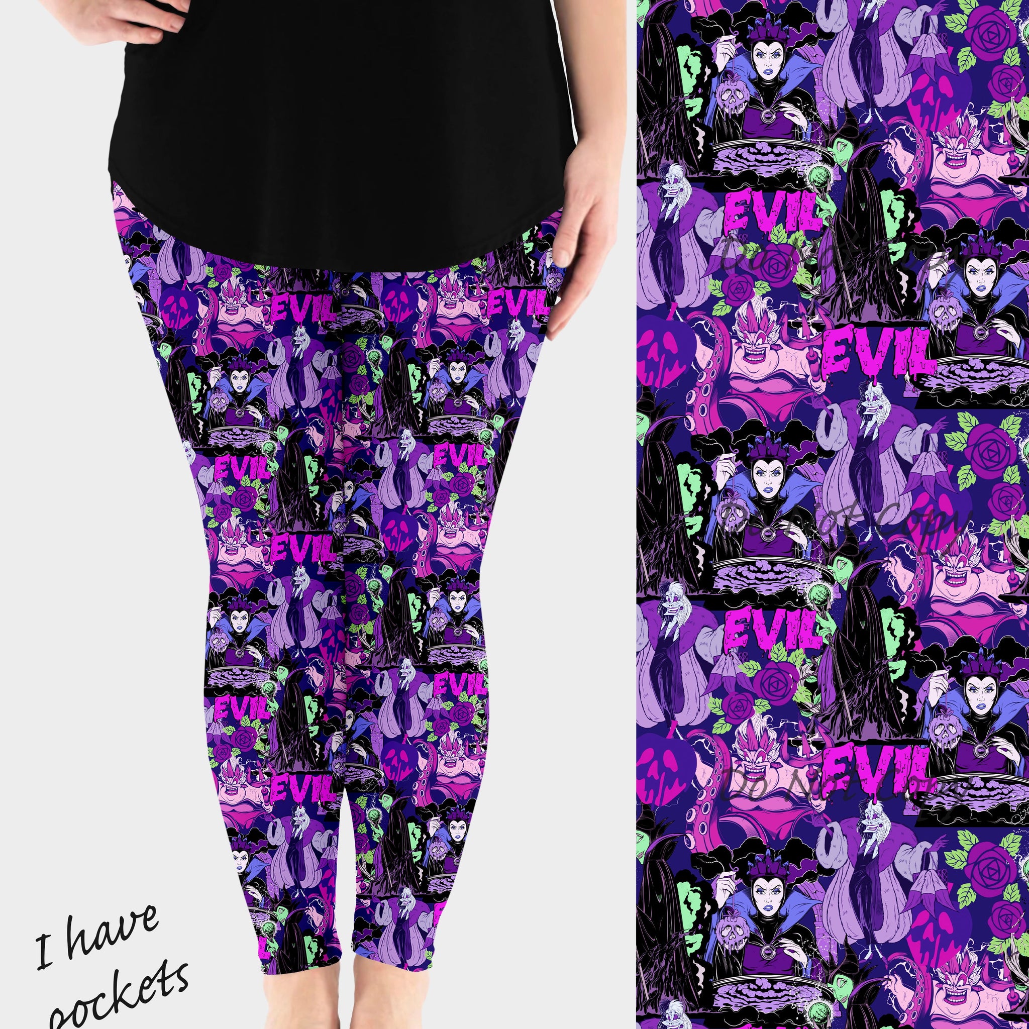 RTS - Purple Villains Leggings w/ Pockets