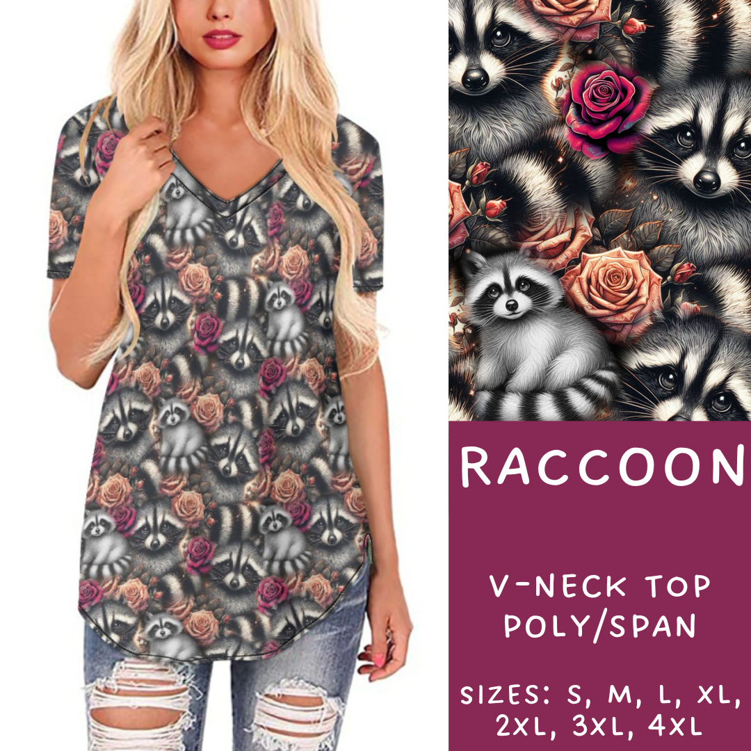 Batch #209 - Fun Run 5 - Closes 10/2 - ETA mid Nov - Raccoon V-Neck Tee