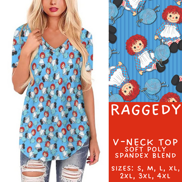 Batch #272 - Storybook Collection - Closes 1/17 - ETA late March - Raggedy V-Neck Tee