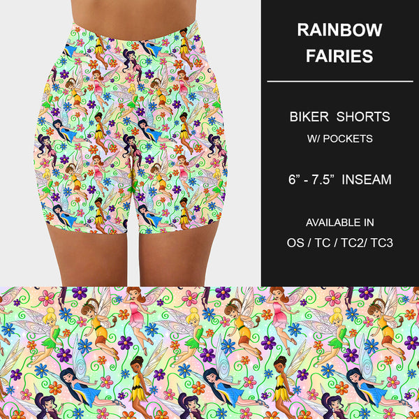 RTS - Rainbow Fairies Biker Shorts