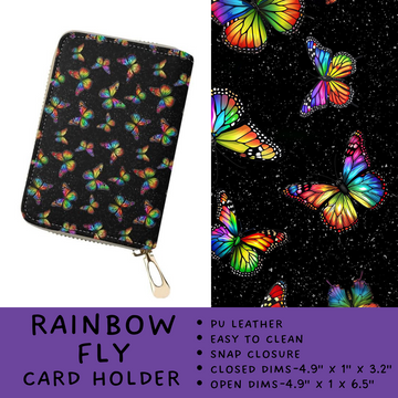 Batch #265 - Card Holders & Foldable Wallets - Closes 1/1 - ETA mid Feb - Rainbow Fly Card Holder