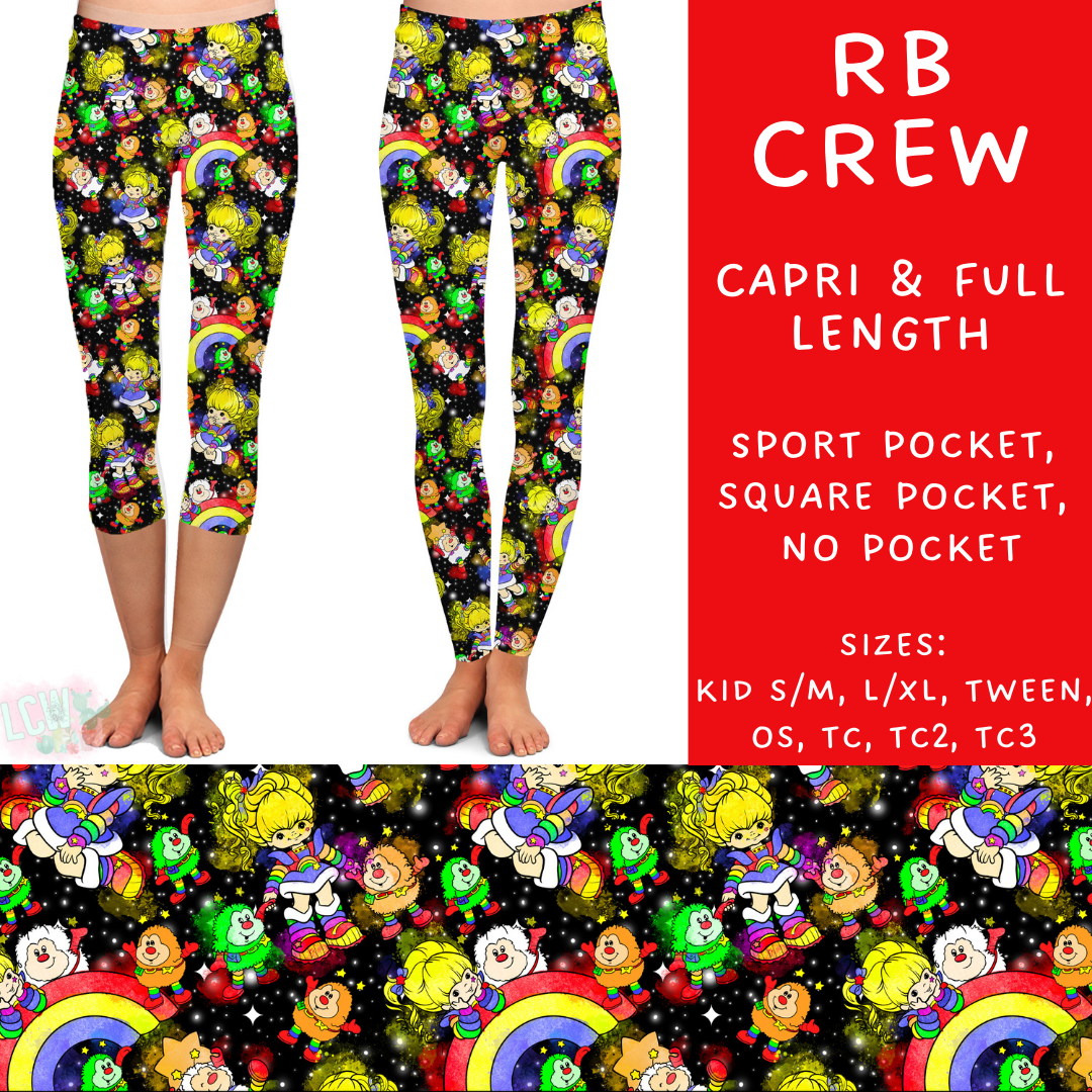 Batch #215 - Cool Characters 5 - Closes 10/11 - ETA late Nov - RB Crew Full and Capri Length Leggings